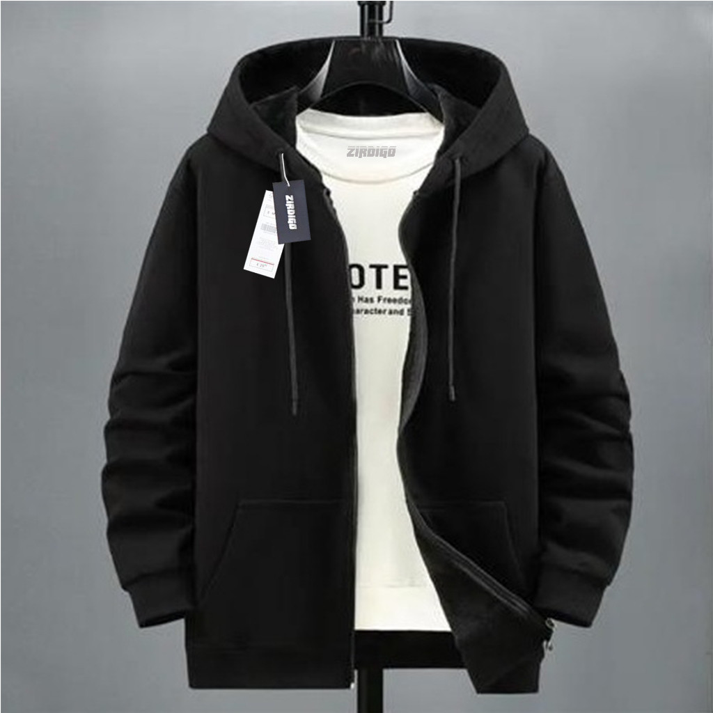 Zirdigo Jaket Distro Polos Jaket Zipper Resleting Unisex