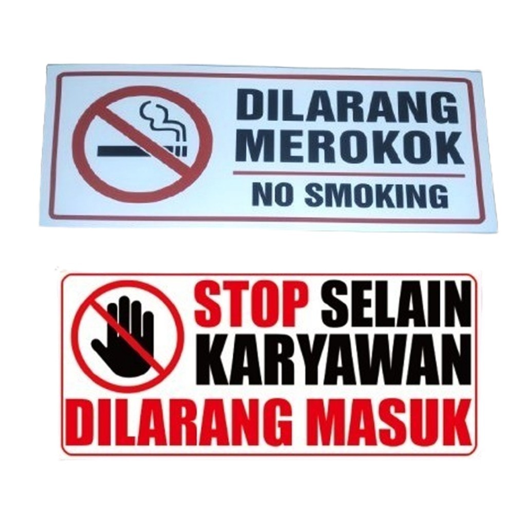 

Stiker Vinyl Dilarang Masuk Bagi Yang Tidak Berkepentingan Staff Only Kecuali Karyawan Sticker Laminasi Glossy Anti Air