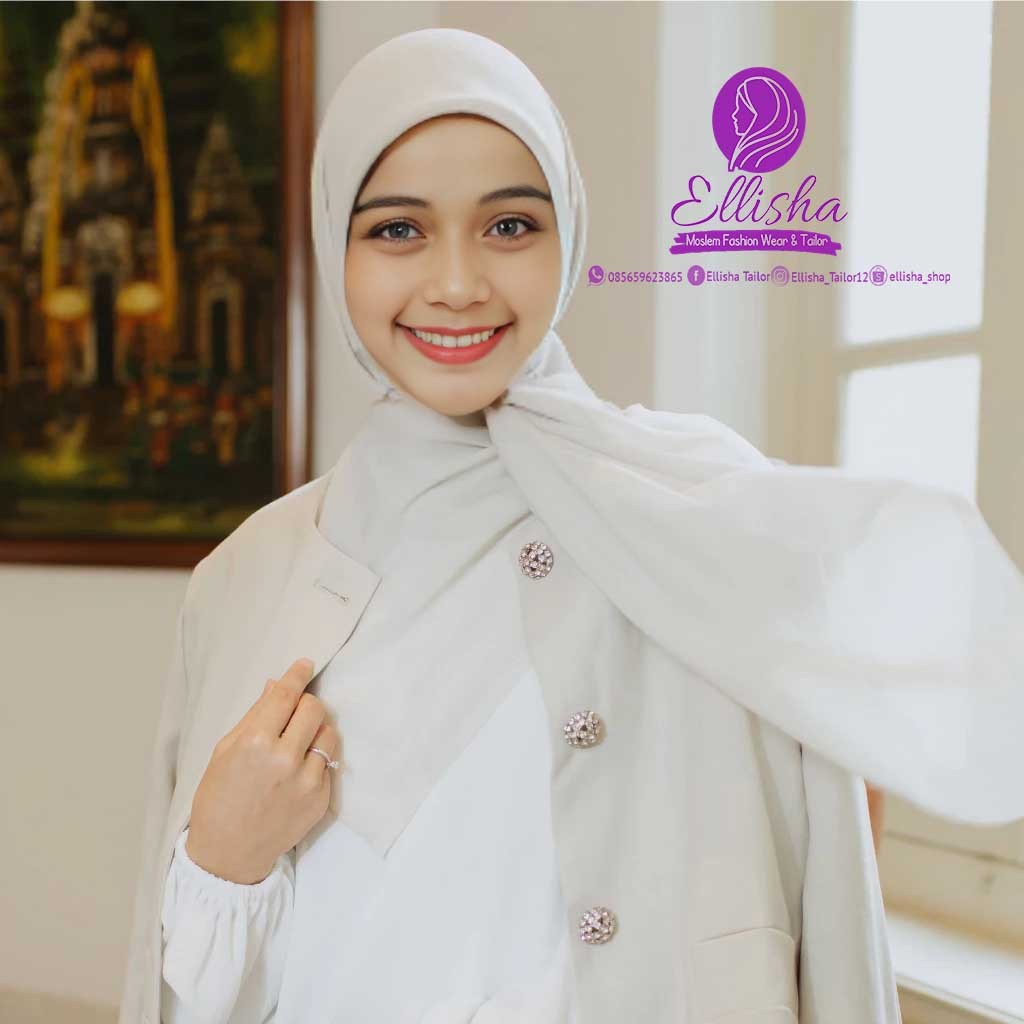 Lozy Hijab - Voal exlucive (Hijab Square Segi empat Voal Unfinished Segiempat)