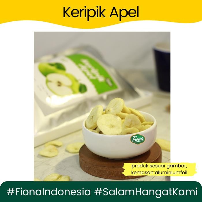 

Fiona Kripik Apel 100 gram Khas Kota Malang Food Snack - FionaApel100gr