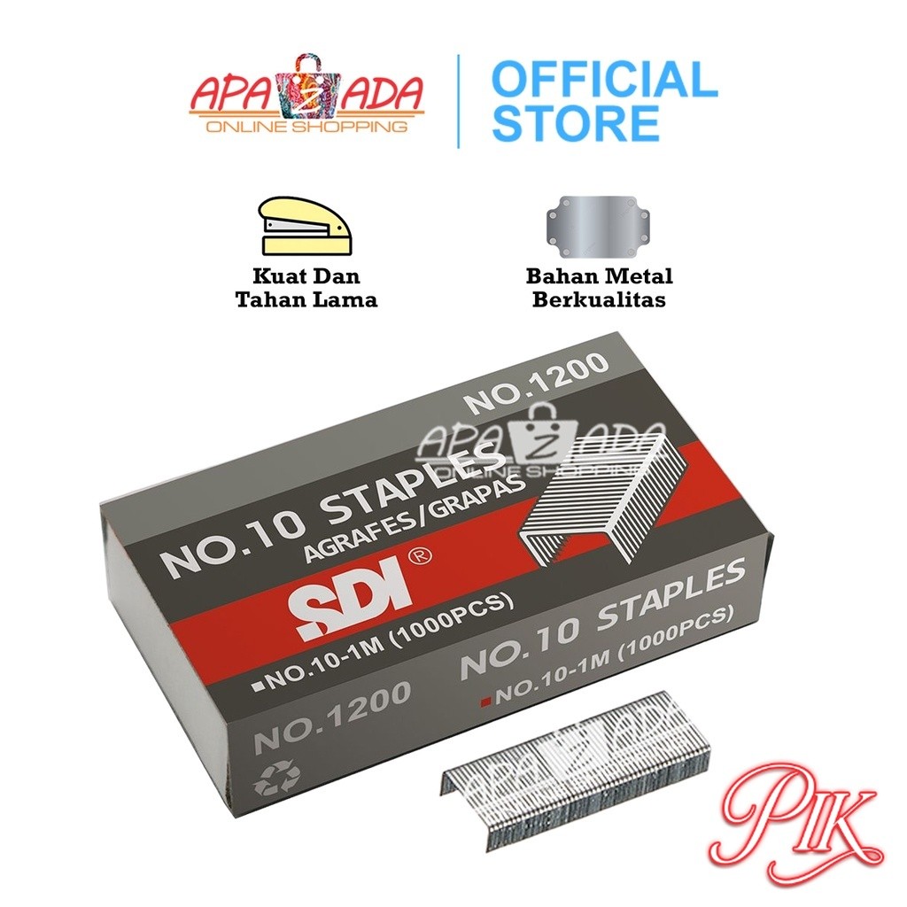 

Apazada No.10 Staples / Isi Staples No.10 [1 Pack Isi 20 Box Kecil] 1200