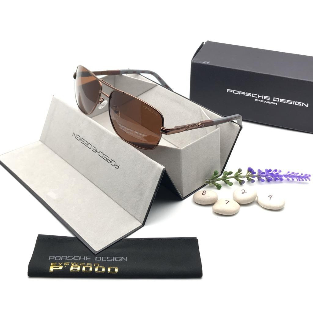 BEST SELLER ... COD Kacamata Fashion Pria / Kacamata Pria Porsche Design P8724 Super Lensa Polarized