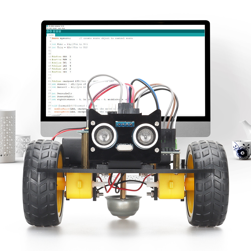 

TSCINBUNY Smart Starter Robot Kit For Arduino Programming Learning and Develop Skills Complete Kit Educational Robotic Kit