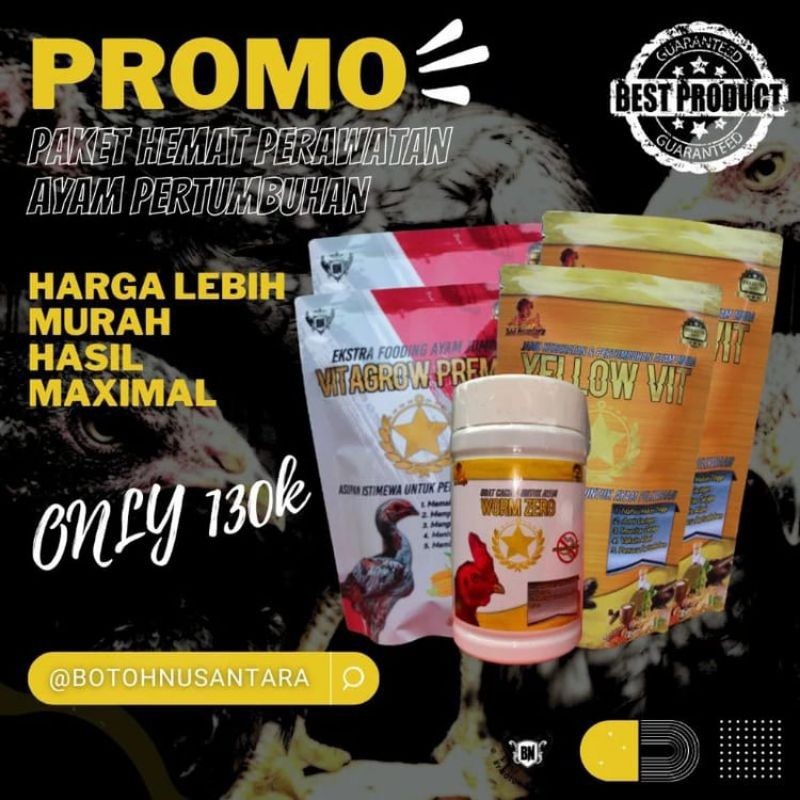 Jamu Ayam filipin Responsif PAKET HEMAT masa pertumbuhan vitamin pakan obat cacing