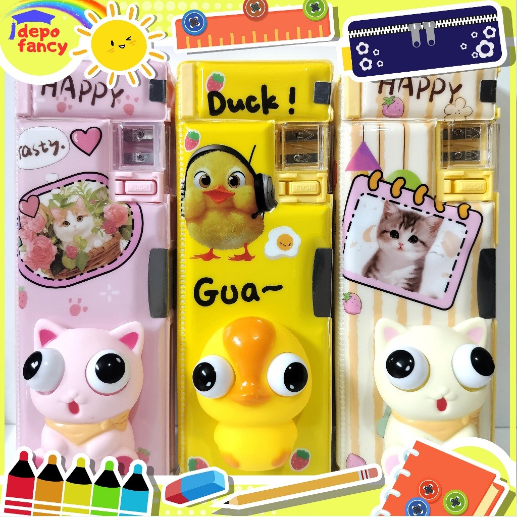 

Kotak Pensil Magnet 2 Sisi XPM-565 / Pencil Case / Tepak Pensil / Boks Pensil / Box Pen