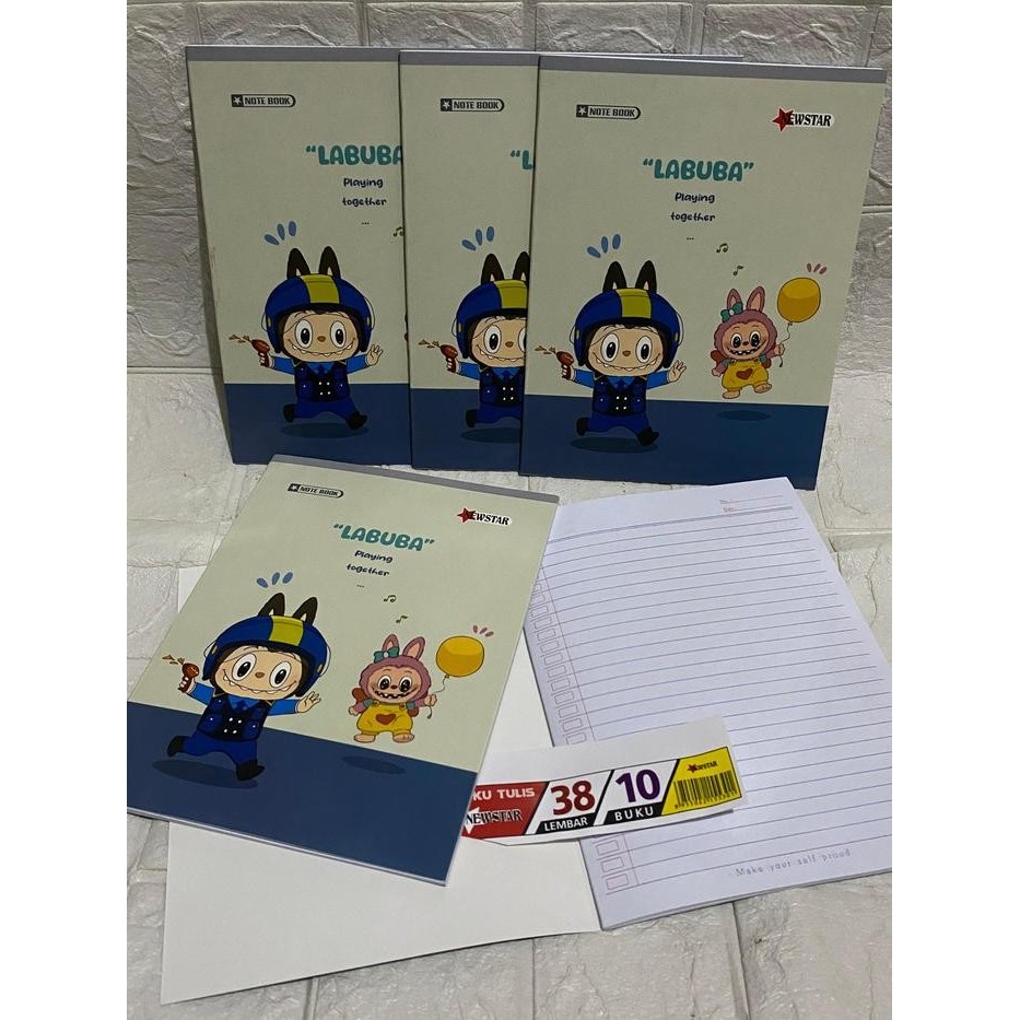 

Buku Tulis Karakter Viral SIDU 58 Lembar 5 DAN 10 Buku - Paper Putih Tidak TembUS SINAR DUNIA - LABUBU 38, 5BUKU