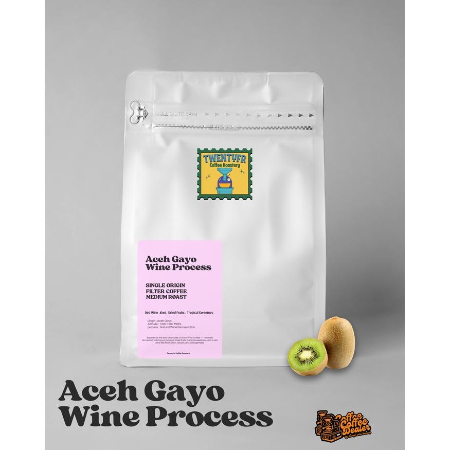 

Biji Kopi Arabika Aceh Gayo Wine Strong - kopi arabika gayo wine 100gr - Fine / Halus