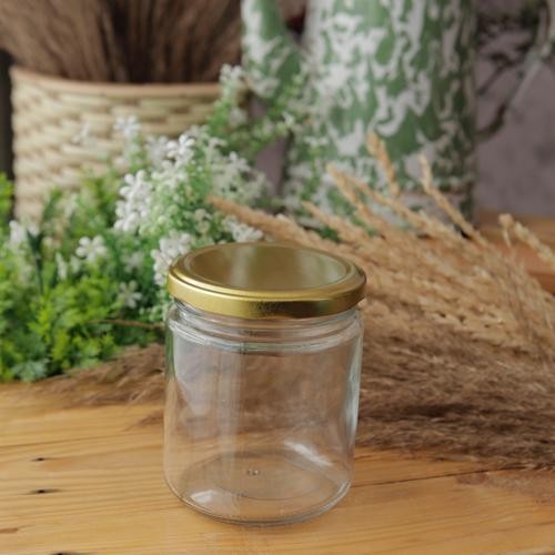 SPR Jar Kaca Bulat 240ml / Jar Kaca Bulat Serbaguna / Toples Kaca Selai Madu