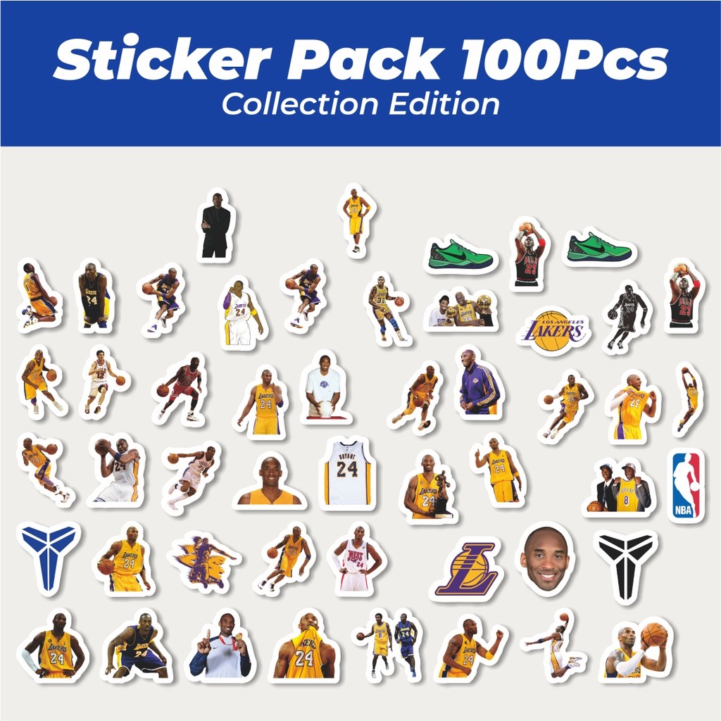 

Hot Sticker Kobe Bryant Sticker Lucu Anti Air Stikers Berperekat Waterproof Sticker Decal Buat Motor Helm Buku Journal Koper Casing HP Laptop Botol Minum