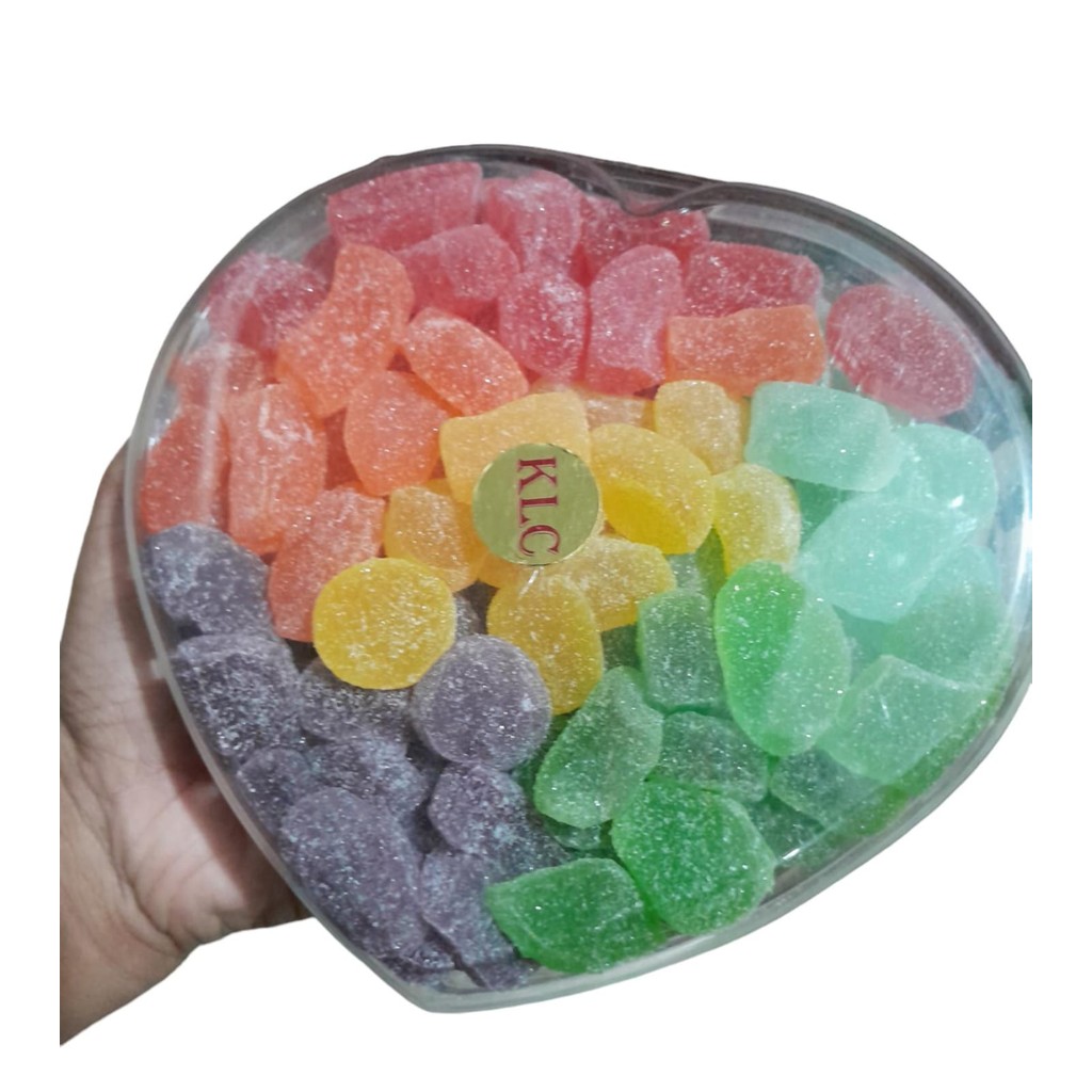 

Klc Permen Jelly 550gr - Kemasan Toples Love - Permen Kembang Gula Tradisional