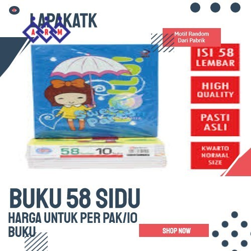 

Buku tulis sidu 58 lembar (1 BUAH) + Best Seller