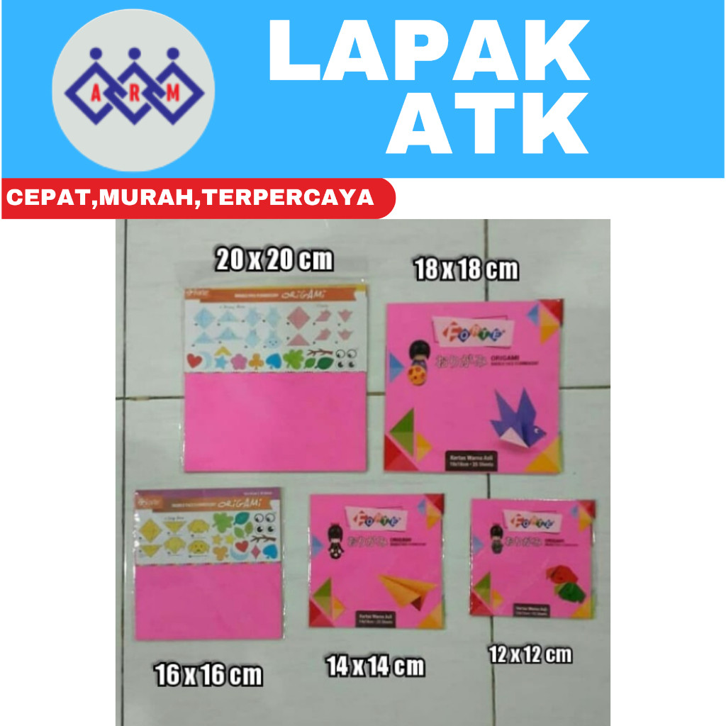 

Kertas Lipat Forte 16 x 16 cm / Origami 16 x 16 Cm X Best Seller