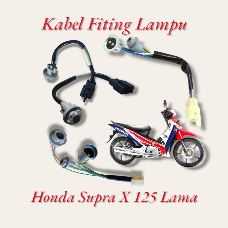 KABEL PITING LAMPU HONDA SUPRA X 125 LAMA FULLSET PITING LAMPU DEPAN BELAKANG PITING LAMPU SEIN