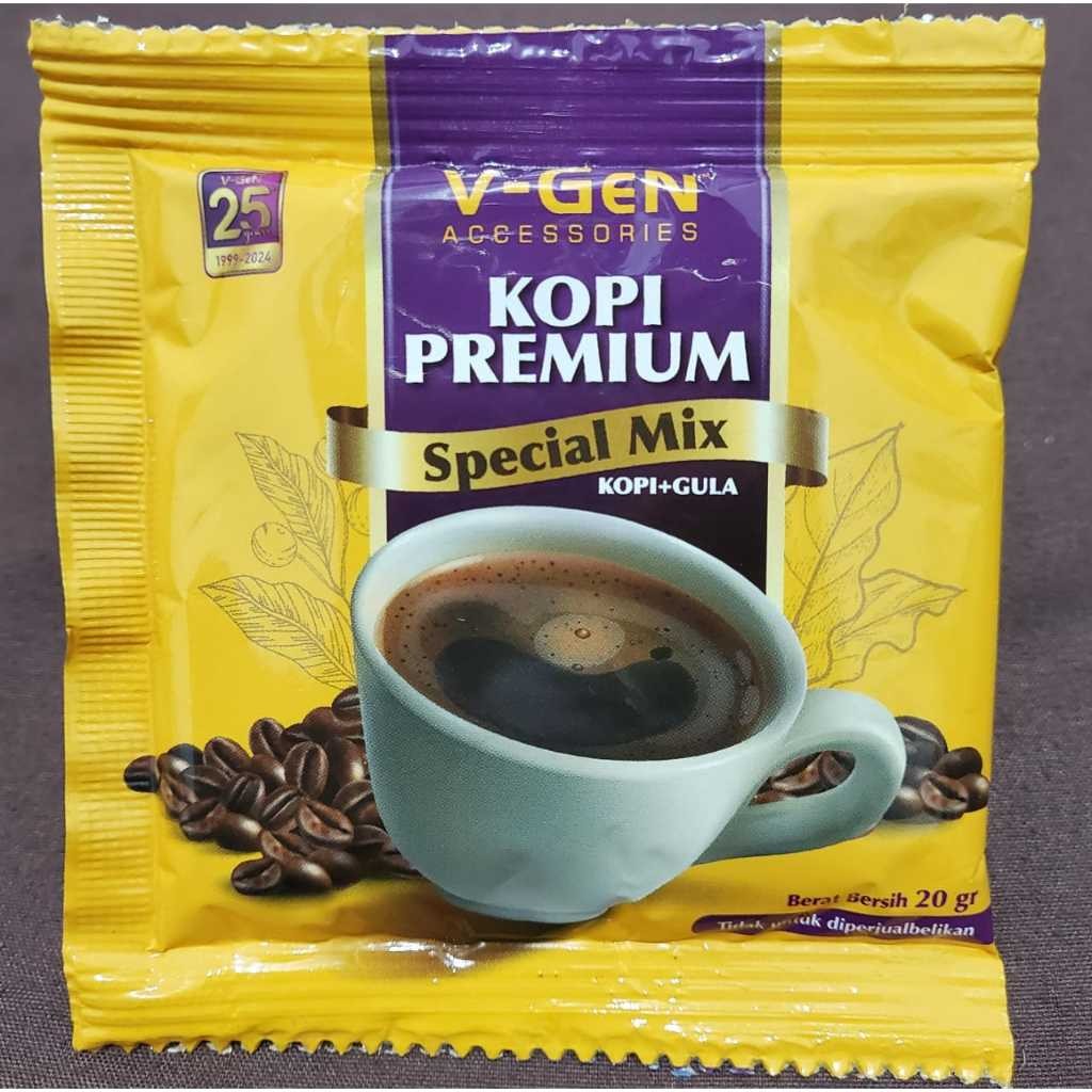 

Kopi Sachet Premium Special Mix Kopi+Gula V-Gen Vgen
