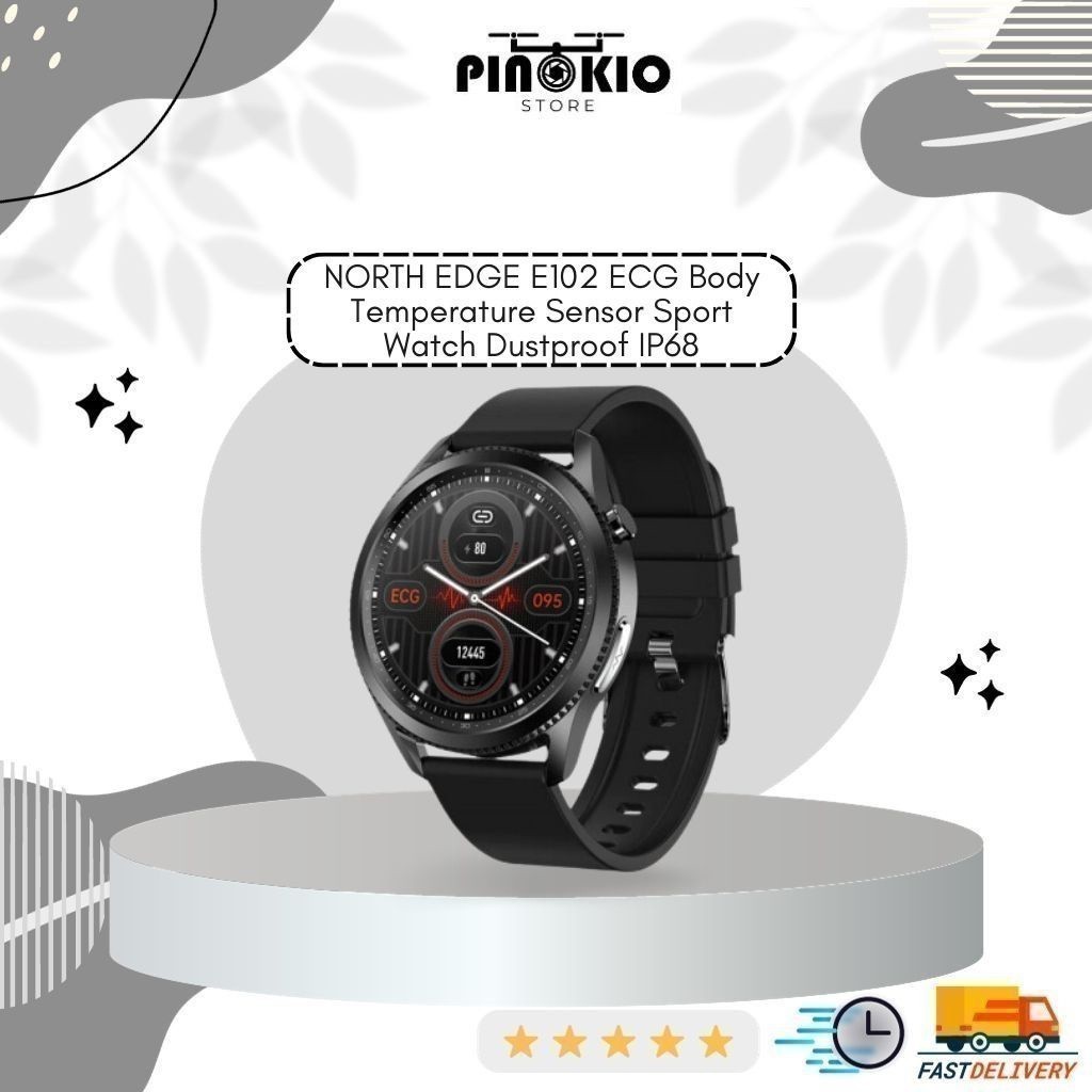 B18 NORTH EDGE E102 ECG Body Temperature Sensor Sport Watch Dustproof IP68