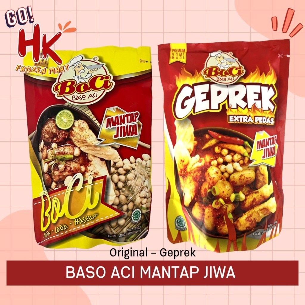 

Baso Aci Mantap Jiwa Original & Geprek | boci bakso aci cuanki seblak extra pedas HK Frozen Mart