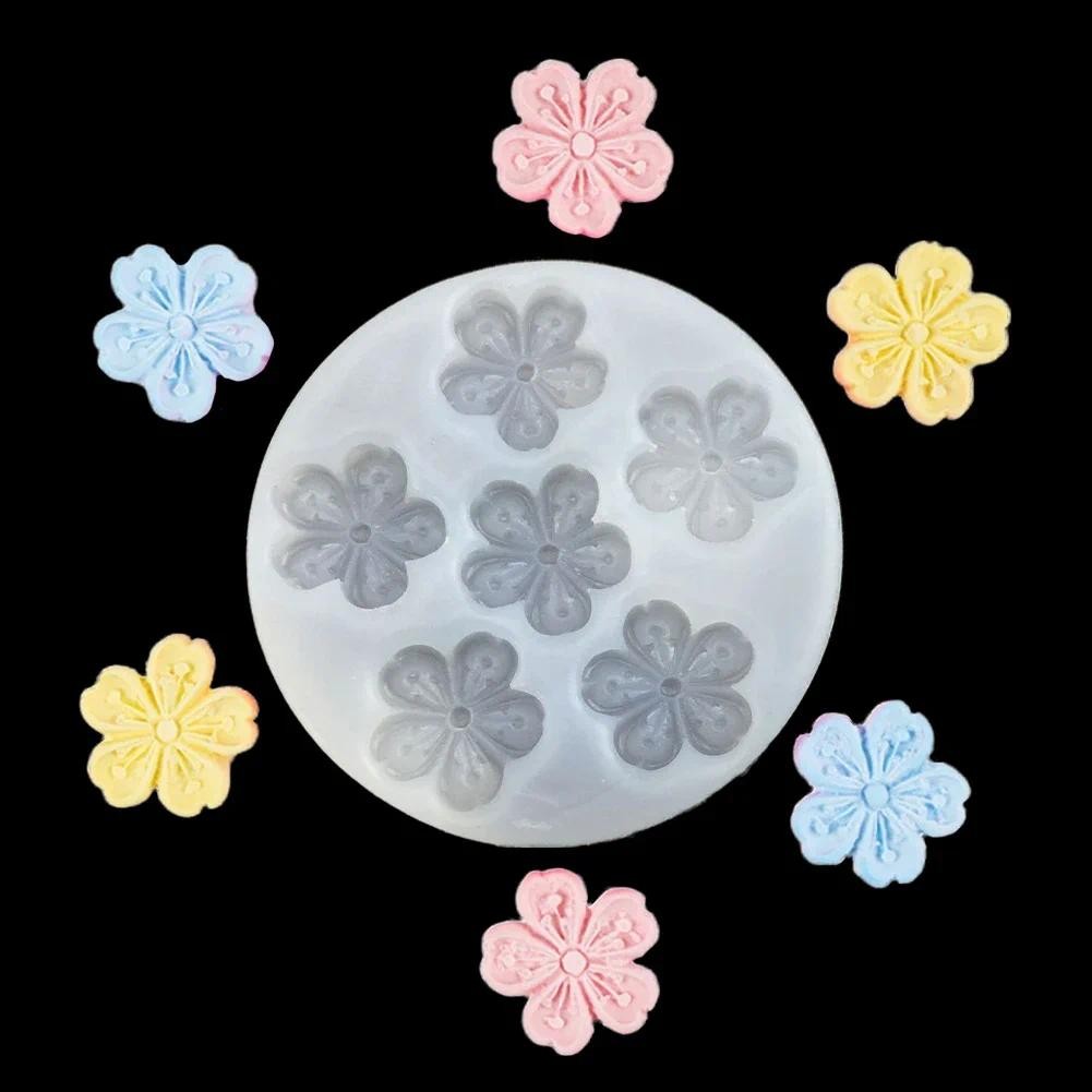

DIY Candle Silicone Mold Peach Blossom Flower Candle Wax Mould Handmade Soap Candle Molds Car Aromatherapy Making Home Decor