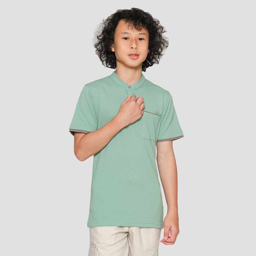 Nevada Henley Kerah Koko Kaos Anak Laki-laki 121768571