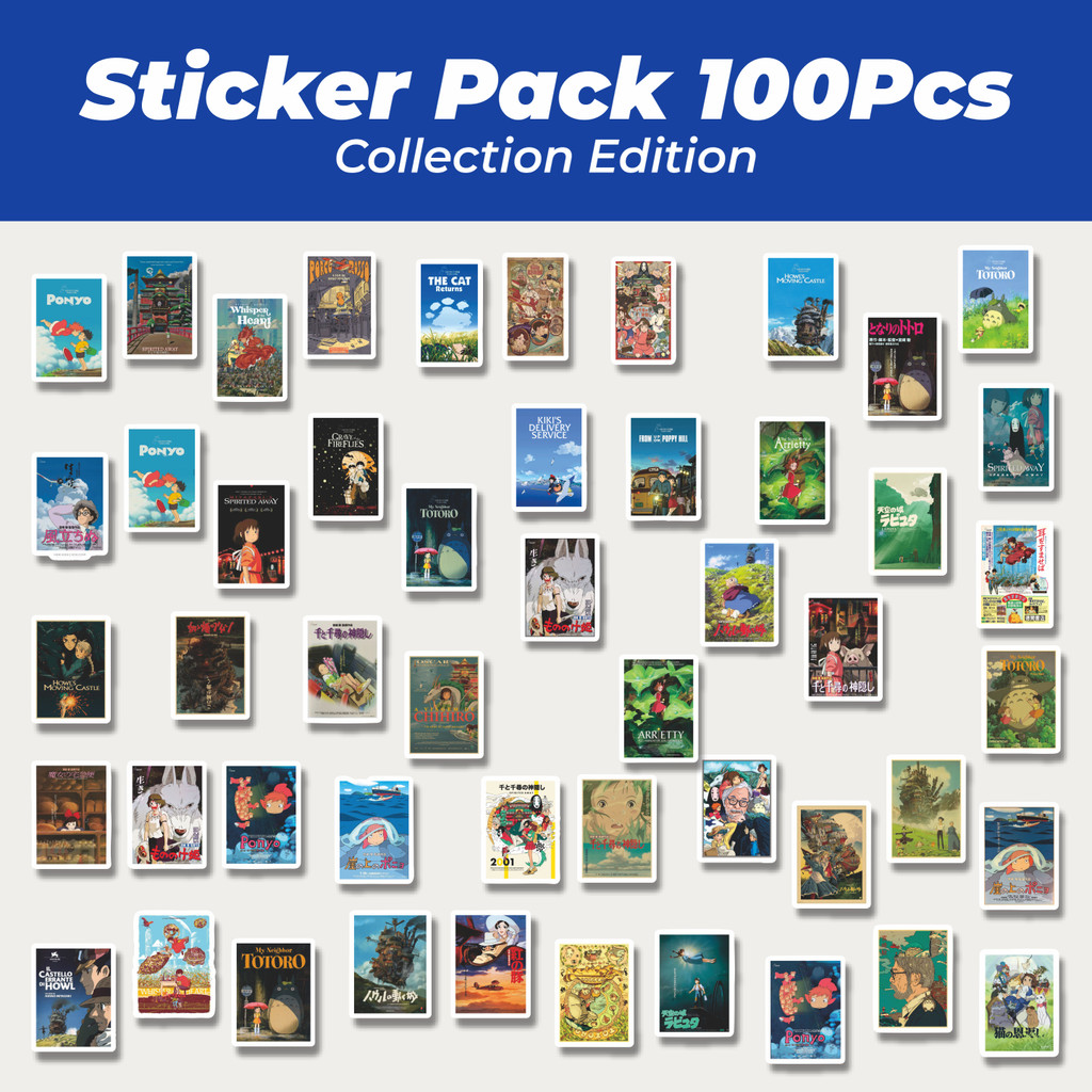 

Hot Stiker Poster Gambar Film Anime Hayao Miyazaki Retro Stiker Lucu Anti Air Stikers Berperekat Waterproof Sticker Decal Buat Motor Helm Buku Journal Koper Casing HP Laptop Botol Minum
