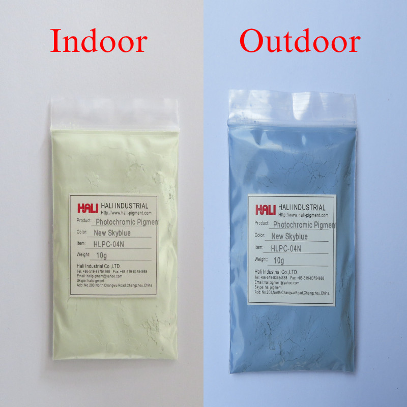 

10gram/bag new skyblue solar sensitive photochromic pigment Item:HLPC-04N