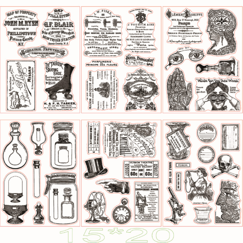 

Retro Clear Stamp Seal For DIY Scrapbooking Album Decorative Clear Stamp A8003