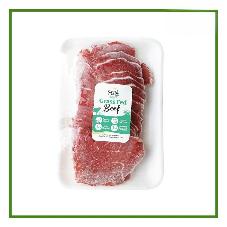 

Grass Fed Tenderloin Slice Tanpa Lemak 250gr (Daging Has Dalam)