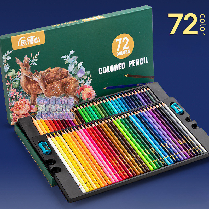 

mg OBOS Oil Pencil Color Pensil Warna Minyak 48/72 Pencil Color Set Hh Grade Oil Pencil