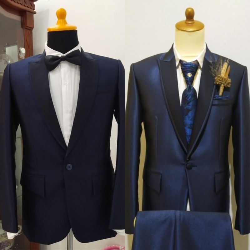 Best Seller Setelan Jas dan Celana Pengantin Pria Warna NAVY