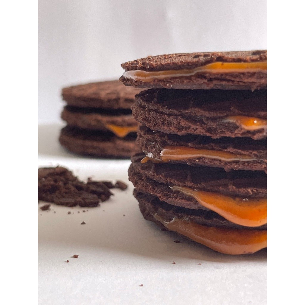 

2 Box 20 Pcs Chocolate Caramel Stroopwafel by Kin's Stroopwafel
