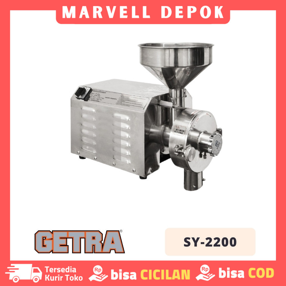 DISC MILL GETRA SY 2200 MESIN PENEPUNG KHUSUS KERING SY-2200 ORIGINAL
