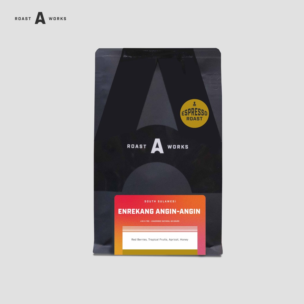 

South Sulawesi Enrekang Angin-Angin Lini S 795 - Anaerobic Natural (Espresso) - A Roastworks - Biji Kopi