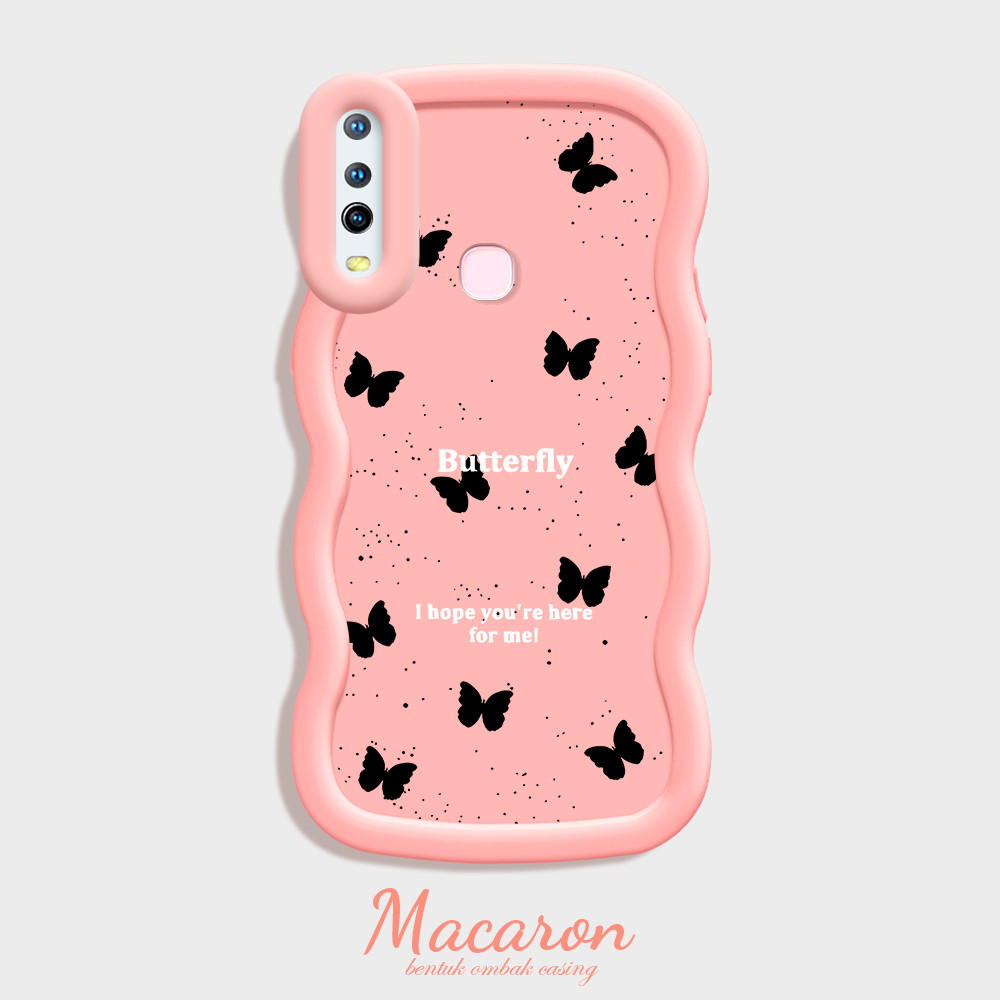 Casing Kupu-kupu Yang Cantik Hp For Vivo Y12 Y15 Y17 1902 Y12I Y11 2019 Cassing Soft Phone Case Kesi