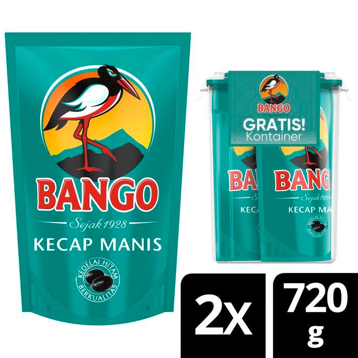 

NG Bango Kecap Manis 720gr Twinpack Free ContainerNG