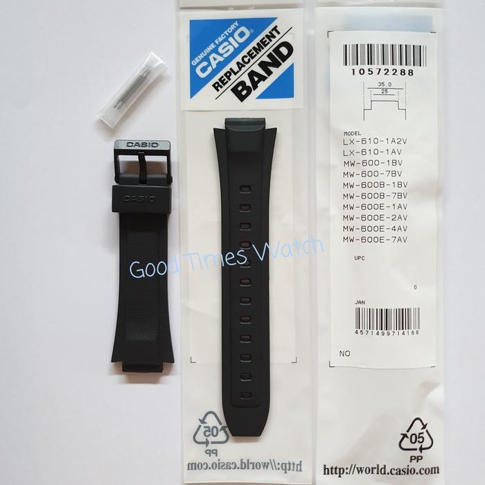 STRAP CASIO LX-610 MW-600 MW-600E / LX 610 MW 600 Casio Original