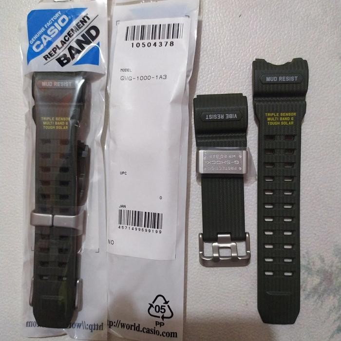 TALI BAND STRAP G-SHOCK GWG-1000 ORIGINAL 100% HIJAU MUDMASTER