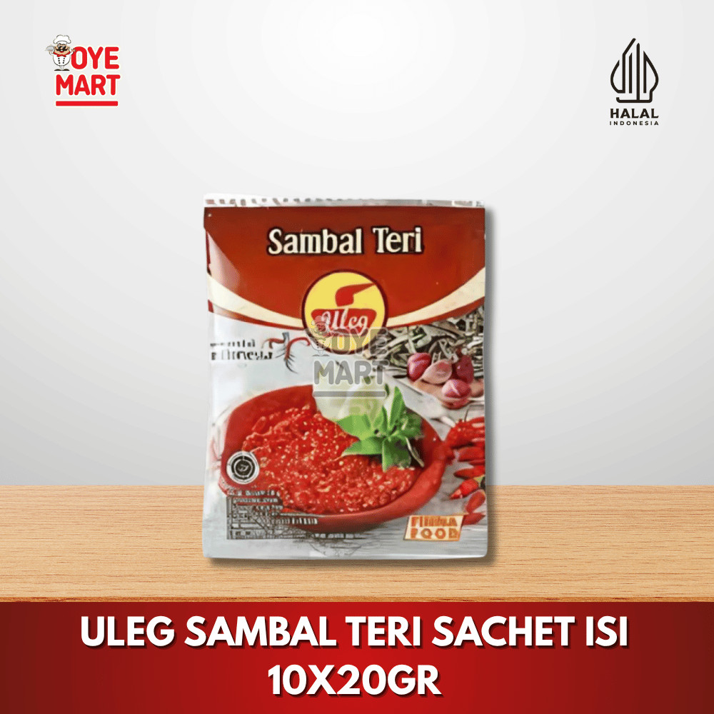 

ULEG SAMBAL TERI SACHET ISI 10X20GR