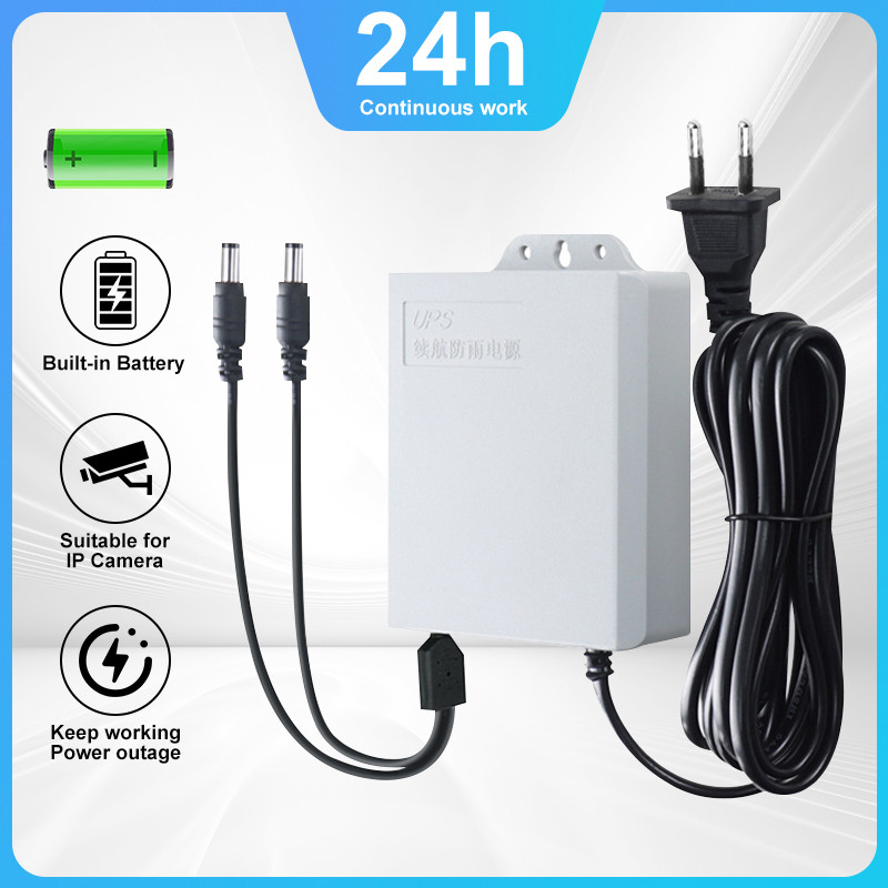 TechBee UPS Mini 12v-2A 5400mAh Modem Router Tahan Air Daya Tahan Baterai Catu Daya Kamera UPS Cadan