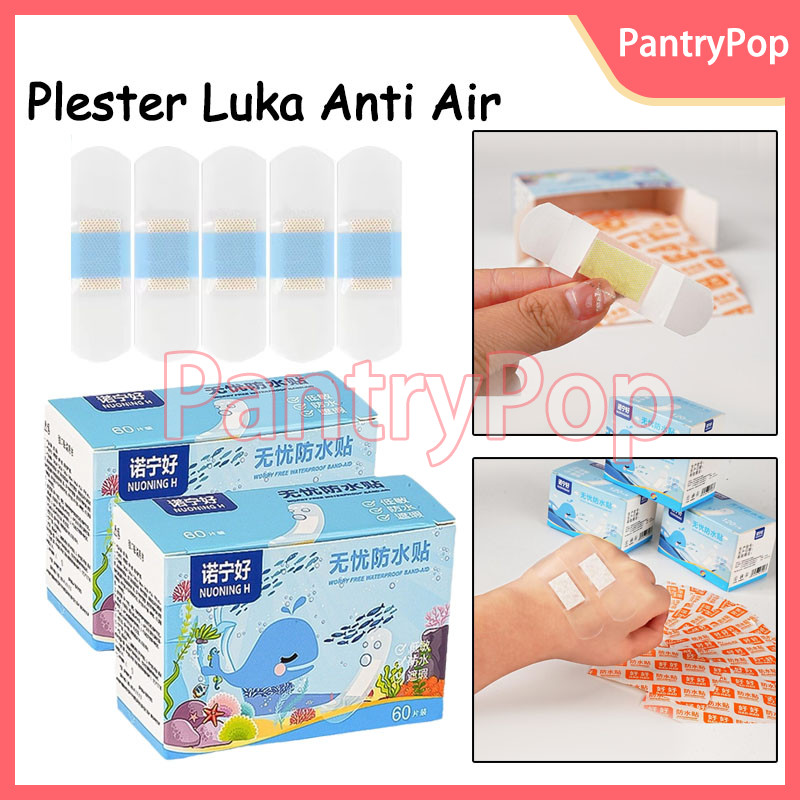 Plester Luka Anti Air / Perban Luka Anti Air Waterproof Transparan / Plester Penutup Luka Anti Air
