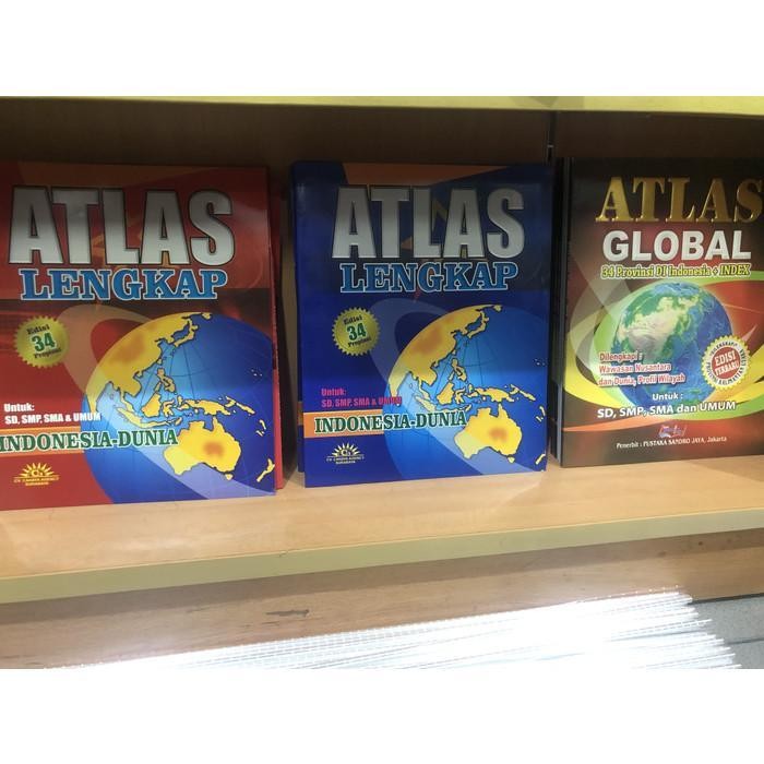 BUKU ATLAS PETA DUNIA TERBARU