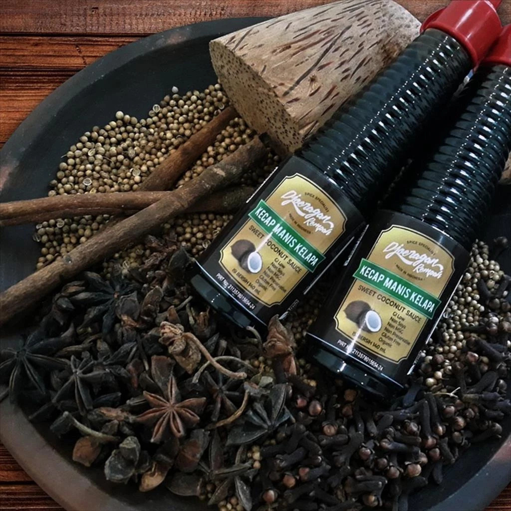 

Djoeragan Rempah Kecap Manis Kelapa ( Bebas Kedelai dan MSG ) 140 mL