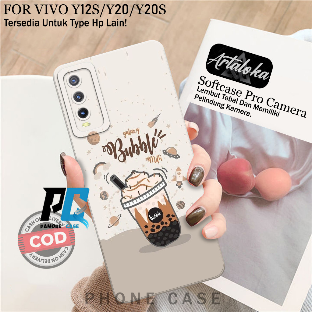 Case Hp VIVO Y20/Y12S/Y20S Terbaru - Softcase Protect Camera - Silicon Tpu Softcase VIVO Y20/Y12S/Y2