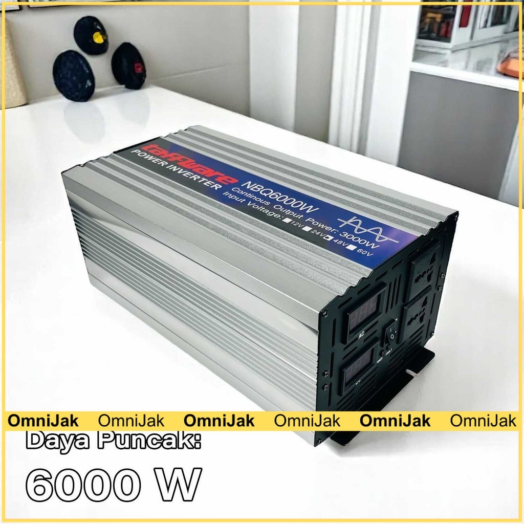 Taffware Power Inverter Mobil Pure Sine Wave DC 48V to AC 220V 6000W - NBQ6000W