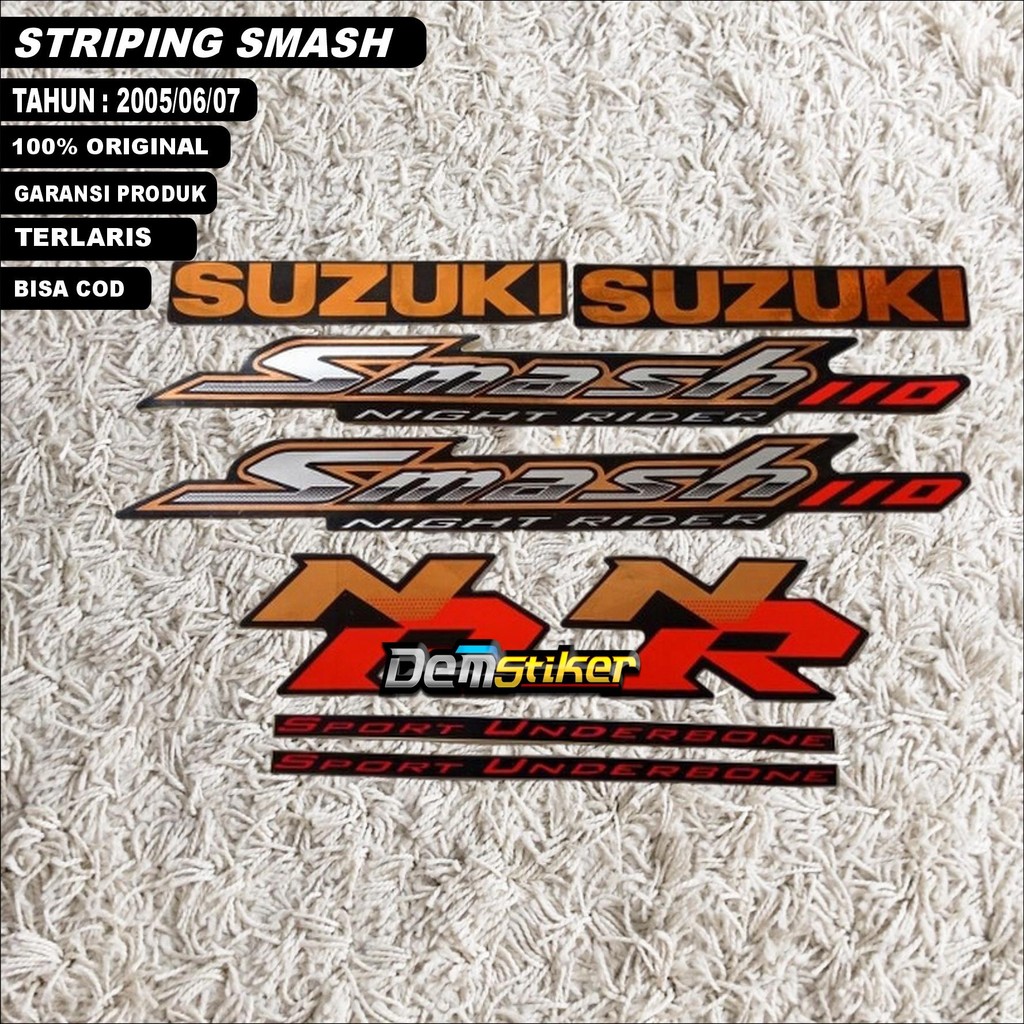 striping sticker Suzuki smash 125 Nr original