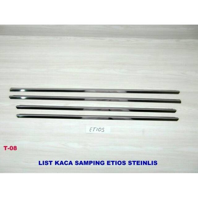 LIST KACA SAMPING ETIOS STAINLESS ETIOS SIDE WINDOW TRIM