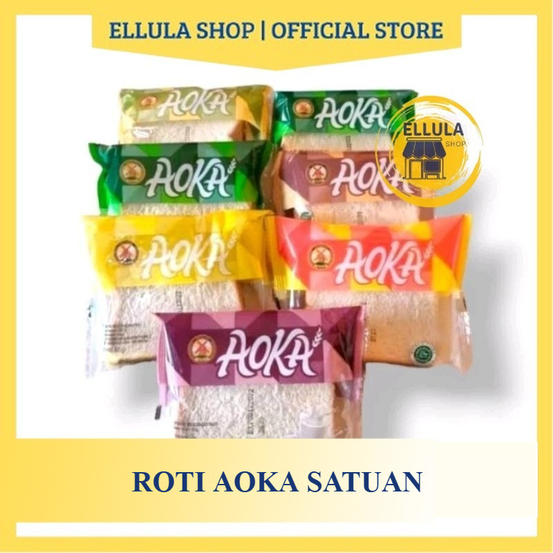 

ELLULA Shop - Aneka Roti isi Selai Viral Aoka 65gr [PCS]