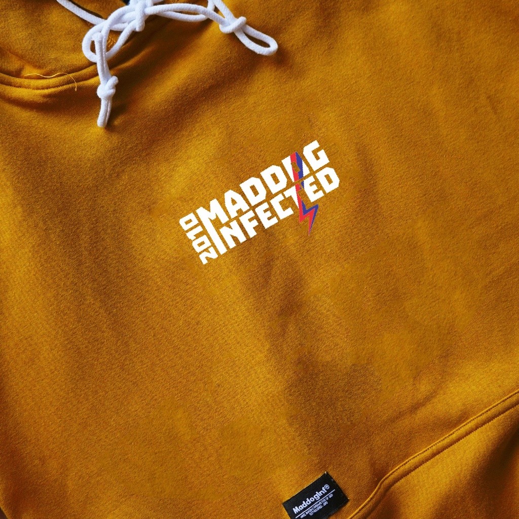 Maddog Infected - Hoodie - BOWIE HD BROWN | Jacket Pria Wanita Unisex Coklat Distro Official Maddog 