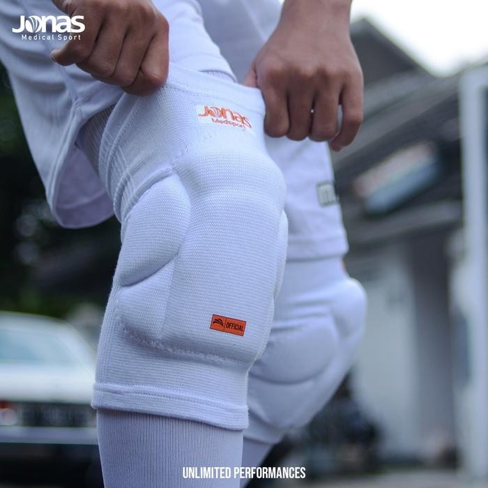 Kneepad Futsal jonas V2 Knee pad Original pelindung deker lutut kiper warna hitam putih biru merah -