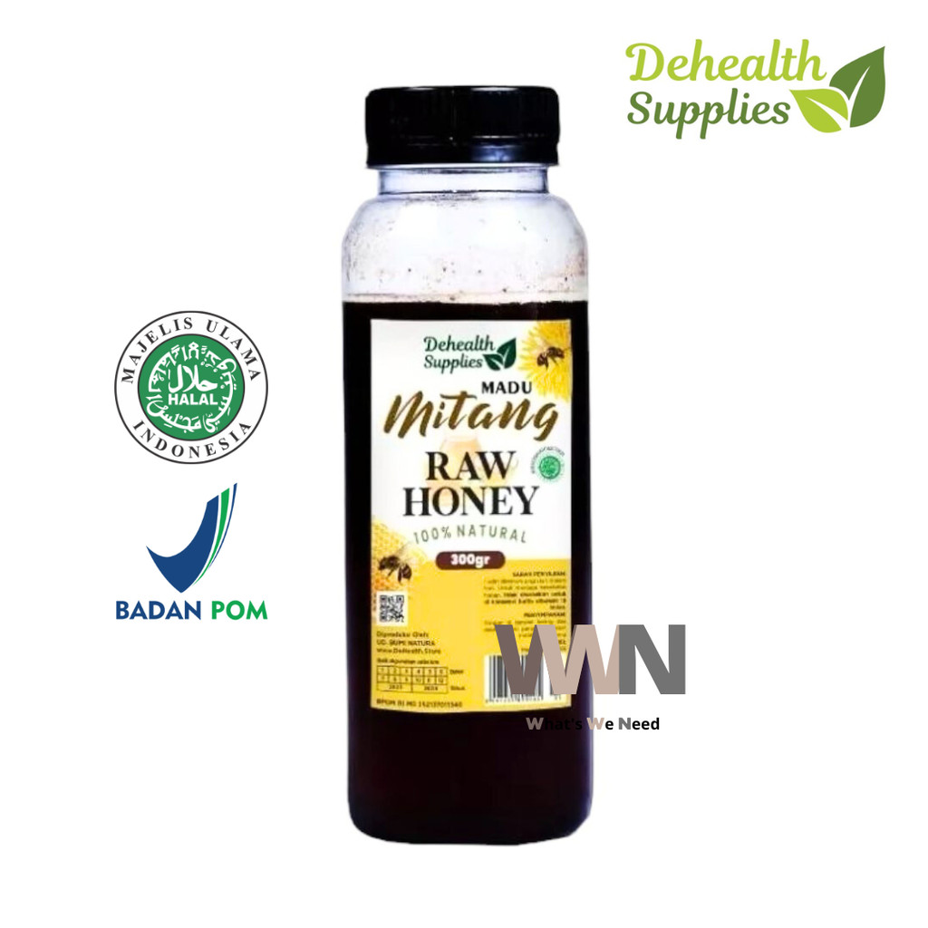 

Dehealth Supplies Madu Mitang Honey 300gr Botol Plastik / Madu Asli / Honey