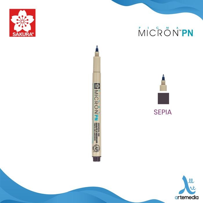 

【M-MT】BIG SALE!!! Drawing Pen Sakura Pigma Micron PN Pigment Ink Pulpen Gambar - SEPIA