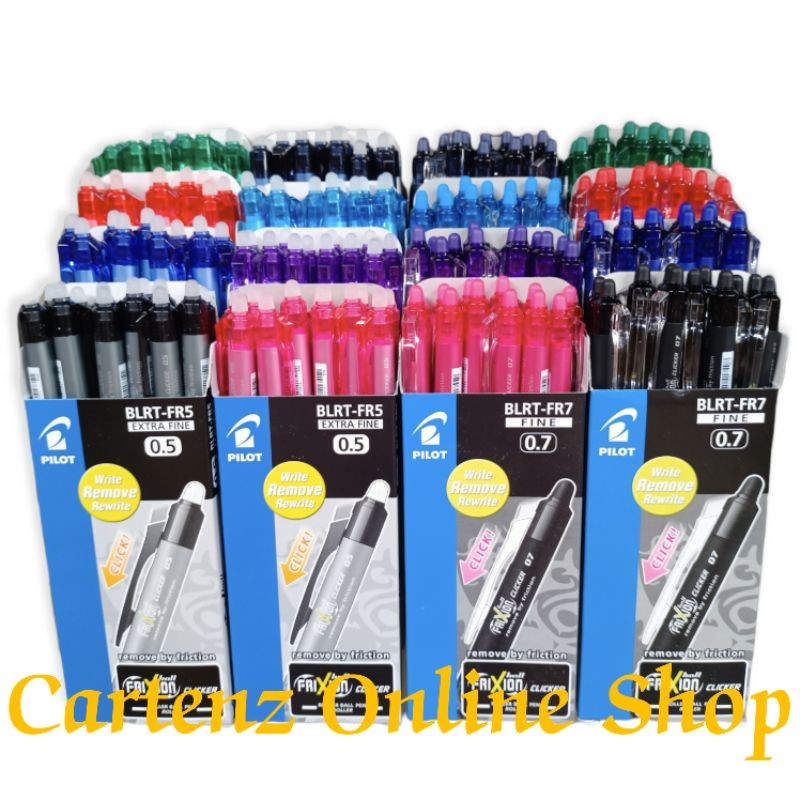 

{ 1PACK } Pulpen Frixion Clicker Ball 0.5 & 0.7 ORIGINAL Isi (12Pcs) new